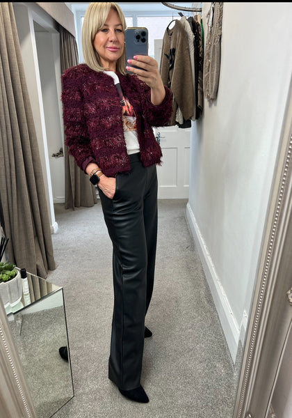 95696 - Feather & Sequin Jacket
