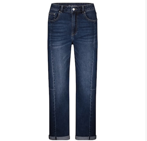 4600 Caitlin Barrel Leg inspired Jean Dark Stone