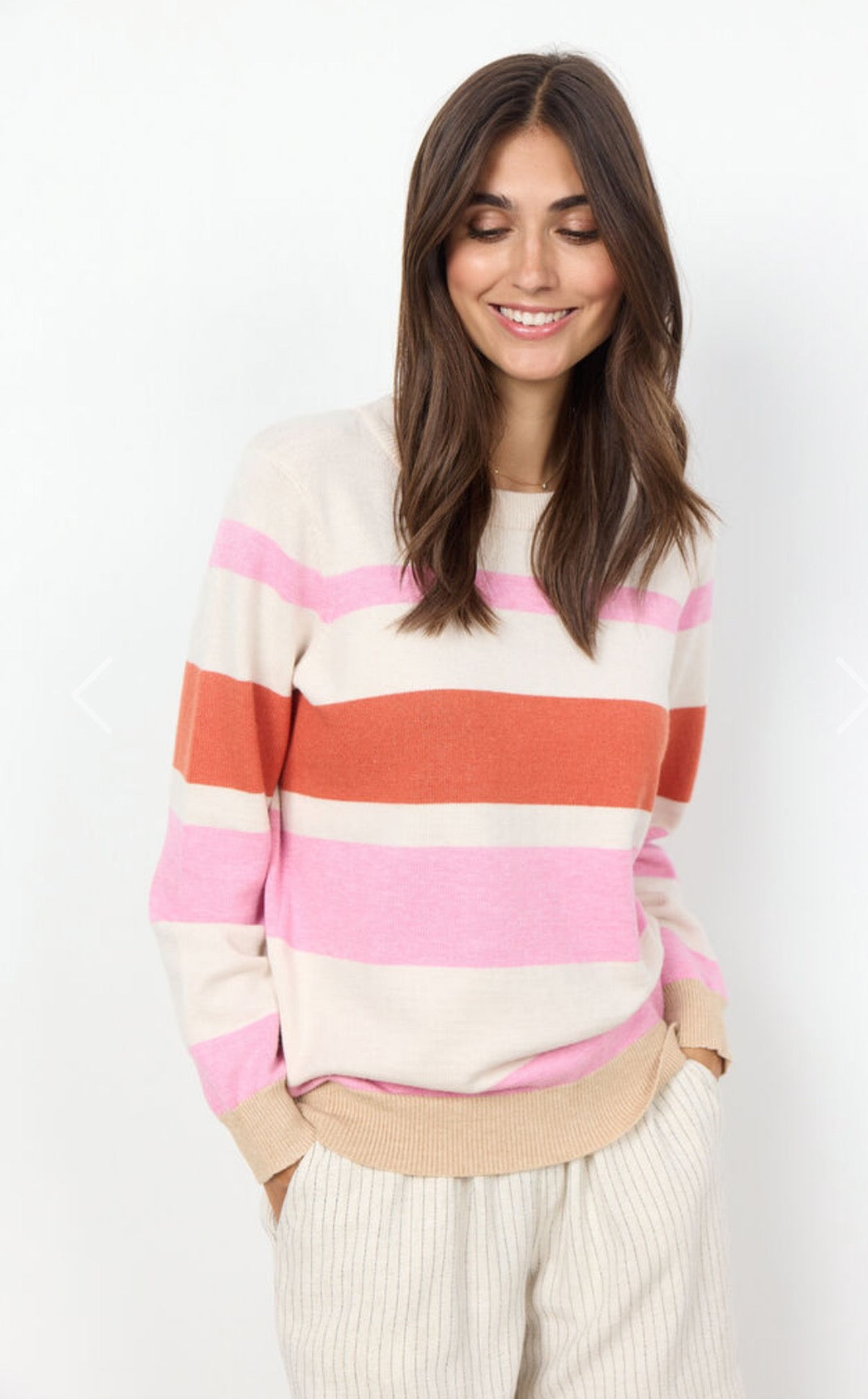 33495 Block Striped Sweater